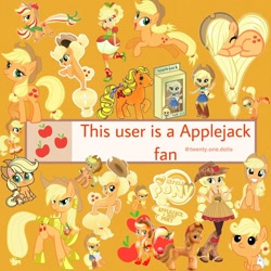 Size: 1080x1080 | Tagged: safe, editor:twenty.one.dolls, imported from derpibooru, apple bloom, applejack, applejack (g1), baby applejack, earth pony, human, pony, seapony (g4), pony town, equestria girls, my little pony: the movie, apple, applejack's cutie mark, applejack's hat, armor, baby, babyjack, bow, caption, clothes, cowboy hat, cute, equestria girls outfit, eyes closed, foal, food, g1, g4, g4 to g5, g4.5, g5, generation leap, hat, heart shaped, human pony applejack, image macro, jackabetes, jackletree, multeity, orange background, pixel art, rainbow power, running, seaponified, seapony applejack, simple background, sleeping, species swap, sticker, tail, tail bow, text, younger