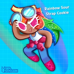 Size: 1440x1440 | Tagged: safe, artist:seasemissary, imported from derpibooru, rainbow dash, human, cookie run, humanized, solo