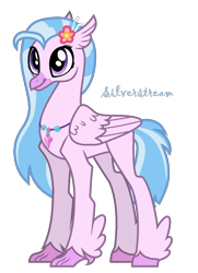 Size: 897x1241 | Tagged: safe, artist:hate-love12, imported from derpibooru, silverstream, classical hippogriff, hippogriff, base used, older, older silverstream, simple background, solo, transparent background