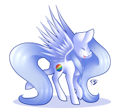 Size: 1185x1058 | Tagged: safe, artist:prettyshinegp, imported from derpibooru, oc, oc only, pegasus, pony, female, mare, one eye closed, pegasus oc, signature, simple background, solo, transparent background, wink