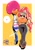 Size: 1400x2000 | Tagged: safe, artist:sozglitch, imported from derpibooru, sunset shimmer, human, inkling, equestria girls, belly button, belly piercing, big breasts, breasts, busty sunset shimmer, clothes, ear piercing, earring, female, jewelry, looking at you, necklace, open mouth, piercing, shoes, simple background, solo, splatoon, white background