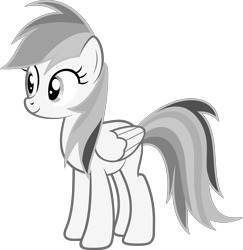 Size: 6761x6961 | Tagged: safe, artist:josephlu2021, imported from derpibooru, oc, oc only, oc:gray awesome dash, pegasus, pony, female, folded wings, pegasus oc, pony oc, simple background, solo, standing, transparent background, vector, wings
