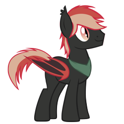 Size: 2000x2000 | Tagged: safe, anonymous artist, imported from derpibooru, oc, oc:kada, bat pony, pony, bandana, bat eyes, bat pony oc, bat wings, cuntboy, intersex, male, simple background, solo, tail, transparent background, two toned mane, two toned tail, wings