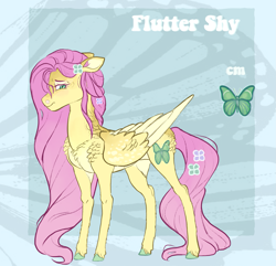 Size: 2303x2216 | Tagged: safe, alternate version, artist:jadejellie, imported from derpibooru, fluttershy, pony, alternate cutie mark, chest fluff, looking at you, sloppy ears, solo