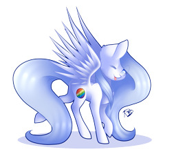 Size: 1185x1058 | Tagged: safe, artist:prettyshinegp, imported from derpibooru, oc, oc only, pegasus, pony, female, mare, one eye closed, pegasus oc, signature, simple background, solo, transparent background, wings, wink