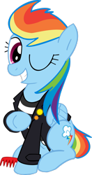 Size: 1777x3376 | Tagged: safe, artist:lelekhd, imported from derpibooru, rainbow dash, pegasus, pony, 50s, female, mare, one eye closed, simple background, solo, transparent background