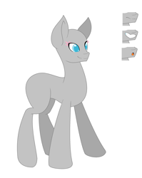 Size: 2183x2747 | Tagged: safe, artist:djdupstep15, imported from derpibooru, oc, oc only, earth pony, pony, bald, base, earth pony oc, simple background, solo, white background