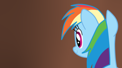Size: 1920x1080 | Tagged: safe, artist:kazamacat, imported from derpibooru, rainbow dash, pegasus, pony, fanfic:the master mev, fanfic art, smiling, solo