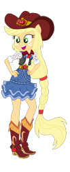 Size: 1759x4271 | Tagged: safe, artist:gmaplay, imported from derpibooru, applejack, human, dance magic, equestria girls, spoiler:eqg specials, dancing, simple background, solo, transparent background