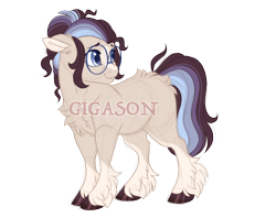 Size: 2900x2300 | Tagged: safe, artist:gigason, imported from derpibooru, oc, oc:quick wit, earth pony, pony, female, glasses, mare, obtrusive watermark, offspring, parent:doctor whooves, parent:starlight glimmer, parents:starwhooves, simple background, solo, transparent background, watermark