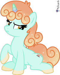 Size: 4000x4972 | Tagged: safe, artist:melisareb, imported from derpibooru, part of a set, oc, oc:tealight (kleptocorns), pony, unicorn, .svg available, absurd resolution, crossover, female, gradient mane, gradient tail, kleptocorns, mare, simple background, sitting, solo, tail, transparent background, unamused, vector