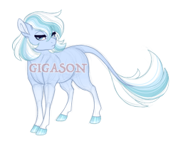 Size: 2900x2300 | Tagged: safe, artist:gigason, imported from derpibooru, oc, oc only, oc:north pole, earth pony, pony, female, mare, obtrusive watermark, offspring, parent:double diamond, parent:trixie, simple background, solo, transparent background, watermark