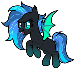 Size: 1280x1275 | Tagged: safe, artist:moonert, imported from derpibooru, oc, oc only, bat pony, pony, base used, bat pony oc, bat wings, blank flank, open mouth, simple background, smiling, solo, transparent background, wings