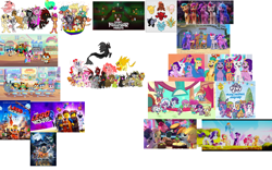 Size: 1280x800 | Tagged: safe, alicorn, changedling, changeling, classical hippogriff, dragon, earth pony, griffon, hippogriff, pegasus, pony, unicorn, yak, zebra