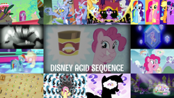 Size: 1280x721 | Tagged: safe, editor:quoterific, imported from derpibooru, applejack, discord, fluttershy, pinkie pie, princess cadance, rainbow dash, rarity, spike, twilight sparkle, alicorn, draconequus, dragon, earth pony, pegasus, pony, unicorn, a canterlot wedding, equestria girls, grannies gone wild, hurricane fluttershy, lesson zero, magical mystery cure, party of one, the maud couple, three's a crowd, bipedal, blue flu, disney acid sequence, female, filly, foal, humane five, magic kindergarten, male, mare, pinkamena diane pie, this day aria, twilight sparkle (alicorn), unicorn twilight, what my cutie mark is telling me