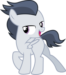 Size: 525x600 | Tagged: safe, artist:frownfactory, imported from ponybooru, rumble, pegasus, pony, adorasexy, bedroom eyes, colt, cute, male, raised hoof, raised leg, sexy, simple background, solo, stupid sexy rumble, transparent background, vector