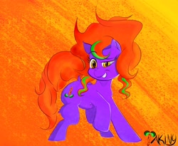 Size: 3500x2866 | Tagged: safe, artist:takiny, imported from derpibooru, oc, earth pony, cutie mark, fire, looking at you, orange hair, red hair, yellow eyes