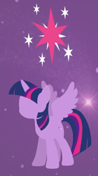 Size: 640x1140 | Tagged: safe, artist:thunder-blur, imported from derpibooru, twilight sparkle, alicorn, pony, 2019, cutie mark background, solo, twilight sparkle (alicorn)