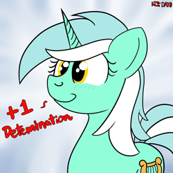 Size: 2000x2000 | Tagged: safe, artist:dafiltafish, imported from derpibooru, lyra heartstrings, pony, unicorn, atg 2022, misspelling, newbie artist training grounds, text