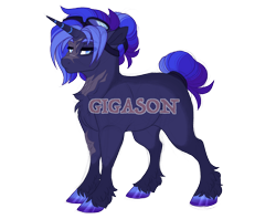 Size: 2900x2300 | Tagged: safe, artist:gigason, imported from derpibooru, oc, oc only, oc:penny drop, pony, unicorn, female, magical gay spawn, mare, obtrusive watermark, offspring, parent:doctor whooves, parent:hoo'far, simple background, solo, transparent background, watermark