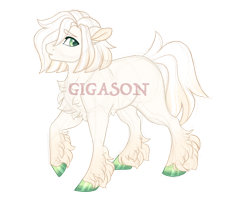 Size: 2900x2300 | Tagged: safe, artist:gigason, imported from derpibooru, oc, oc only, oc:ghost apple, earth pony, pony, magical gay spawn, male, obtrusive watermark, offspring, parent:braeburn, parent:double diamond, simple background, solo, stallion, transparent background, watermark