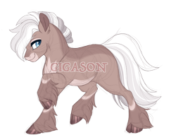 Size: 2900x2300 | Tagged: safe, artist:gigason, imported from derpibooru, oc, oc only, oc:treasure chest, earth pony, pony, male, obtrusive watermark, offspring, parent:double diamond, parent:rare find, simple background, solo, stallion, transparent background, watermark