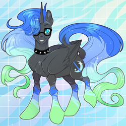 Size: 1500x1500 | Tagged: safe, artist:sadelinav, imported from derpibooru, oc, oc only, alicorn, pony, alicorn oc, horn, solo, wings