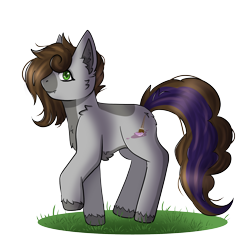 Size: 3496x3496 | Tagged: safe, artist:sushi-chan, imported from derpibooru, oc, oc only, oc:cj vampire, earth pony, pony, grass, simple background, solo, transparent background, walking