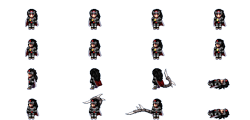 Size: 537x257 | Tagged: safe, artist:personigo, imported from derpibooru, king sombra, human, humanized, pixel art, rpg maker, simple background, solo, sprite, sprite sheet, transparent background