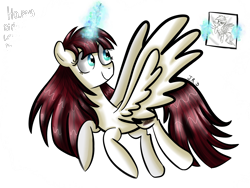 Size: 2048x1536 | Tagged: safe, artist:lauren faust, artist:technoponywardrobe, imported from derpibooru, rainbow dash, oc, oc:fausticorn, alicorn, pegasus, pony, female, flying, large wings, lighting, magic, magic aura, mare, outline, paper, red mane, shading, simple background, sketch, solo, transparent background, white outline, wings