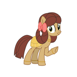 Size: 1280x1281 | Tagged: safe, artist:chanyhuman, imported from derpibooru, yona, earth pony, pony, she's all yak, aladdin, clothes, cosplay, costume, female, mare, ponified, pony yona, prince ali, raised hoof, simple background, smiling, solo, species swap, transparent background, vector