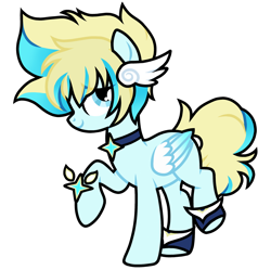 Size: 1280x1275 | Tagged: safe, artist:moonert, imported from derpibooru, oc, oc only, pegasus, pony, base used, choker, pegasus oc, raised hoof, simple background, smiling, solo, transparent background, wings