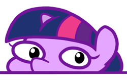 Size: 600x378 | Tagged: safe, artist:paperbagpony, imported from derpibooru, twilight sparkle, looking at you, simple background, twiggie, white background