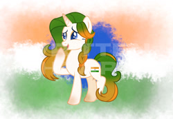 Size: 1280x885 | Tagged: safe, artist:writtenheart, imported from derpibooru, oc, pony, india, nation ponies, ponified, solo