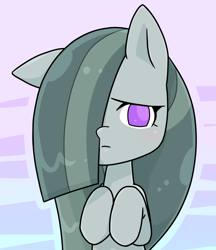 Size: 640x740 | Tagged: safe, artist:batipin, imported from derpibooru, marble pie, earth pony, pony, looking at you, one ear down, solo