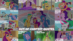 Size: 1978x1113 | Tagged: safe, edit, edited screencap, editor:quoterific, imported from derpibooru, screencap, hitch trailblazer, izzy moonbow, pipp petals, sunny starscout, zipp storm, alicorn, earth pony, pegasus, pony, unicorn, spoiler:g5, spoiler:my little pony: tell your tale, spoiler:tyts01e01, spoiler:tyts01e02, spoiler:tyts01e03, spoiler:tyts01e04, spoiler:tyts01e05, spoiler:tyts01e07, spoiler:tyts01e08, spoiler:tyts01e10, spoiler:tyts01e11, spoiler:tyts01e12, spoiler:tyts01e13, spoiler:tyts01e17, :o, a home to share, alpine aspen, cellphone, cherry flyaway, clip trot, crying, dumpster diving, eyes closed, female, flying, foal me once, g5, headband, helmet, imagine spot, jewelry, key, keychain, lip bite, male, mane five (g5), mane melody, mare, maretime bay day 2.0, my little pony: tell your tale, nightmare roommate, open mouth, open smile, out of context, phone, pinpoint eyes, queens for a day, regalia, rufus, sad, sisters take flight, smartphone, smiling, spread wings, stallion, sunglasses, sunny-day dinners, sweat, text, the game is ahoof, tree, wings, zipp's flight school