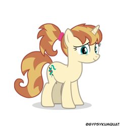 Size: 10704x11268 | Tagged: safe, artist:gypsykumquat, imported from derpibooru, oc, oc only, oc:clovette, pony, unicorn, embarrassed, horn, looking at you, show accurate, simple background, smiling, smiling at you, solo, teenager, transparent background, unicorn oc, vector