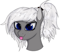 Size: 1707x1512 | Tagged: safe, artist:supershadow_th, imported from derpibooru, oc, oc only, oc:stellar phoenix, pegasus, pony, :p, bust, constellation, female, portrait, simple background, solo, tongue out, transparent background