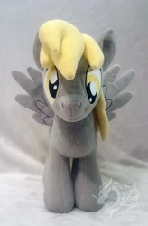 Size: 1966x2988 | Tagged: safe, artist:fire-topaz, imported from derpibooru, derpy hooves, pony, irl, photo, plushie, solo