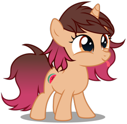 Size: 3470x3380 | Tagged: safe, artist:strategypony, imported from derpibooru, oc, oc only, oc:woonie, pony, unicorn, :p, cute, daaaaaaaaaaaw, female, filly, foal, gradient mane, gradient tail, horn, ocbetes, simple background, tail, tongue out, transparent background, unicorn oc, younger