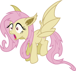 Size: 3194x3000 | Tagged: safe, artist:cloudy glow, imported from derpibooru, fluttershy, bat pony, .ai available, bat ponified, flutterbat, race swap, simple background, solo, transparent background, vector