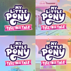 Size: 1920x1920 | Tagged: safe, edit, edited screencap, editor:itsmgh1203, imported from derpibooru, screencap, queen haven, sunny starscout, earth pony, pegasus, pony, unicorn, spoiler:g5, spoiler:my little pony: tell your tale, spoiler:tyts01e17, spoiler:tyts01e18, spoiler:tyts01e19, spoiler:tyts01e20, alphabittle blossomforth, female, g5, lost in translation (episode), male, mare, my little pony logo, my little pony: tell your tale, on your cutie marks, one trick pony (episode), pinpoint eyes, queens for a day, stallion, trio