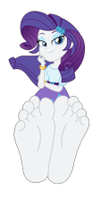 Size: 1800x4000 | Tagged: safe, artist:xebck, imported from derpibooru, rarity, equestria girls, friendship games, barefoot, base, base used, clothes, feet, female, fetish, foot fetish, foot focus, looking at you, simple background, skirt, soles, solo, toes, transparent background, vector