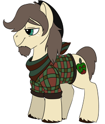 Size: 2552x3000 | Tagged: safe, artist:brainiac, imported from derpibooru, oc, oc:dandy apple, earth pony, pony, fallout equestria, companion, earth pony oc, fallout equestria:all things unequal (pathfinder), male, simple background, solo, stallion, transparent background