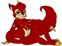 Size: 3376x2520 | Tagged: safe, artist:brainiac, imported from derpibooru, oc, oc:maneki, abyssinian, anthro, fallout equestria, fallout equestria:all things unequal (pathfinder), female, simple background, solo, transparent background