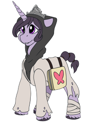 Size: 2200x3000 | Tagged: safe, artist:brainiac, imported from derpibooru, oc, oc:tin foil, pony, unicorn, fallout equestria, fallout equestria:all things unequal (pathfinder), female, mare, simple background, solo, transparent background
