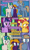 Size: 940x1551 | Tagged: safe, artist:alexdti, imported from derpibooru, sunset shimmer, twilight sparkle, oc, oc:brainstorm (alexdti), oc:purple creativity, oc:star logic, alicorn, pegasus, pony, unicorn, comic:quest for friendship, equestria girls, comic, twilight sparkle (alicorn)