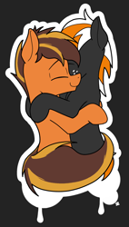 Size: 1100x1930 | Tagged: safe, artist:sefastpone, imported from derpibooru, oc, oc only, oc:mixtape, oc:se, earth pony, pony, digital art, eyes closed, freckles, hug, male, simple background, stallion