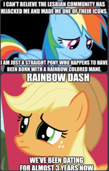 Size: 592x924 | Tagged: safe, artist:lpsooc, edit, edited screencap, imported from derpibooru, screencap, applejack, rainbow dash, earth pony, pegasus, pony, appledash, female, implied appledash, implied lesbian, implied shipping, lesbian, meme, shipping, text