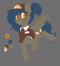 Size: 3570x3886 | Tagged: safe, artist:helemaranth, imported from derpibooru, oc, oc only, oc:quick service, pegasus, pony, solo